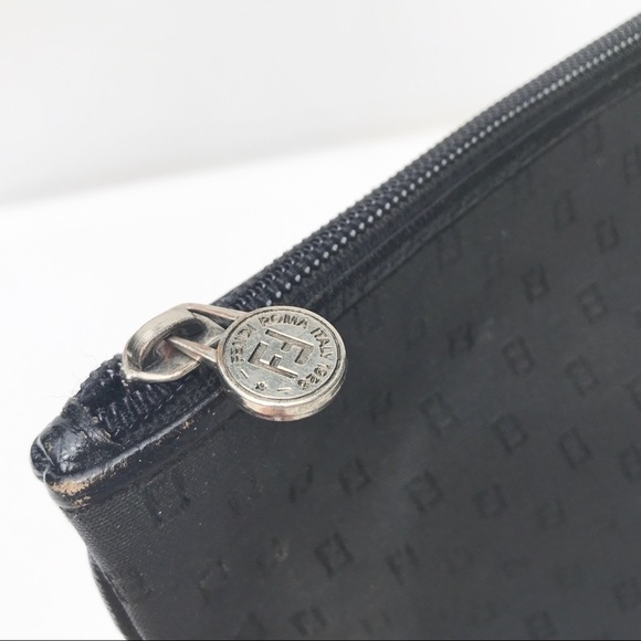 FENDI vintage black clutch Bag zip envelope sleeve - Picture 3 of 7